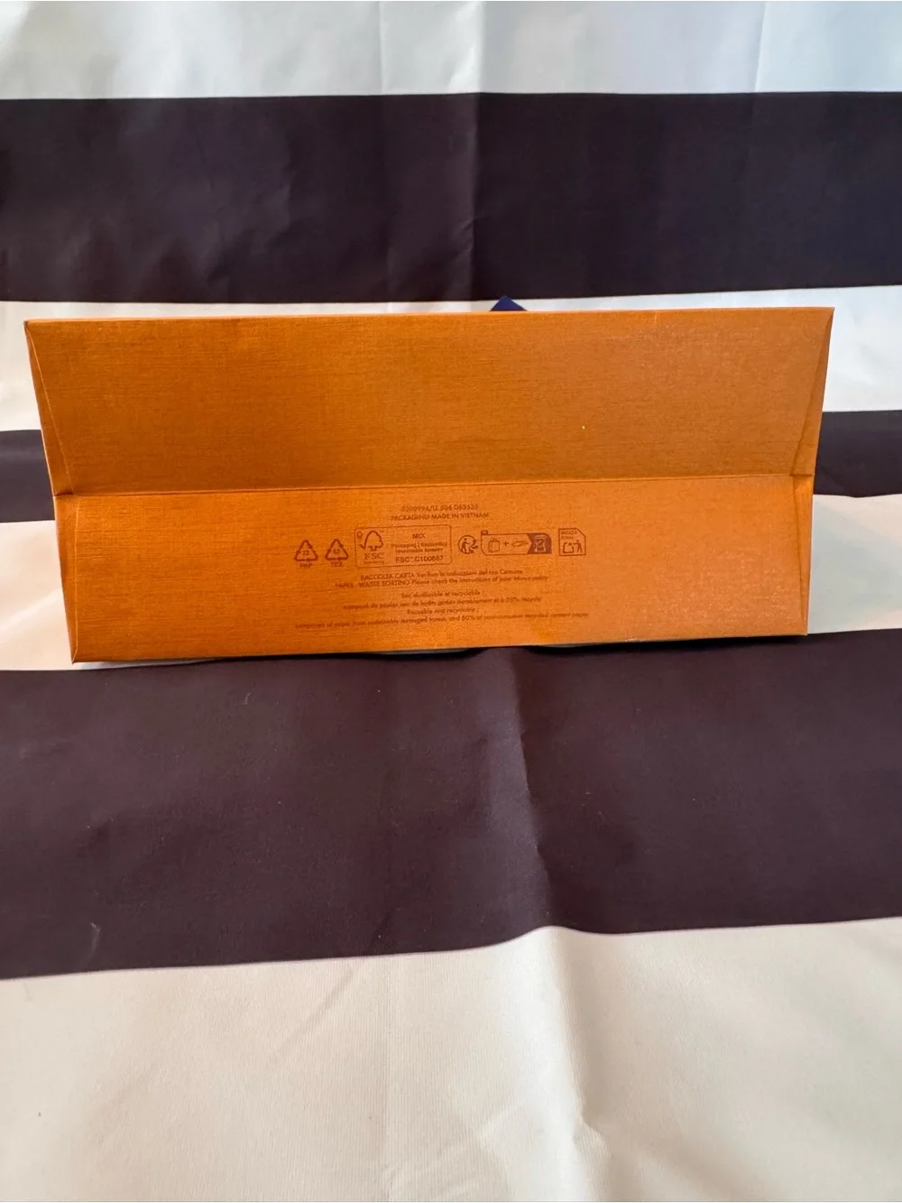 Louis Vuitton Orange Box with Blue Ribbon